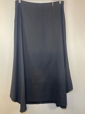 Lauren Vidal Elegant Black Maxi Skirt